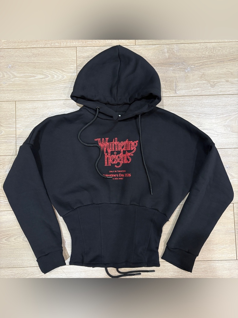 Wuthering Heights 2026 Movie Promo Corset Hoodie - Medium M
